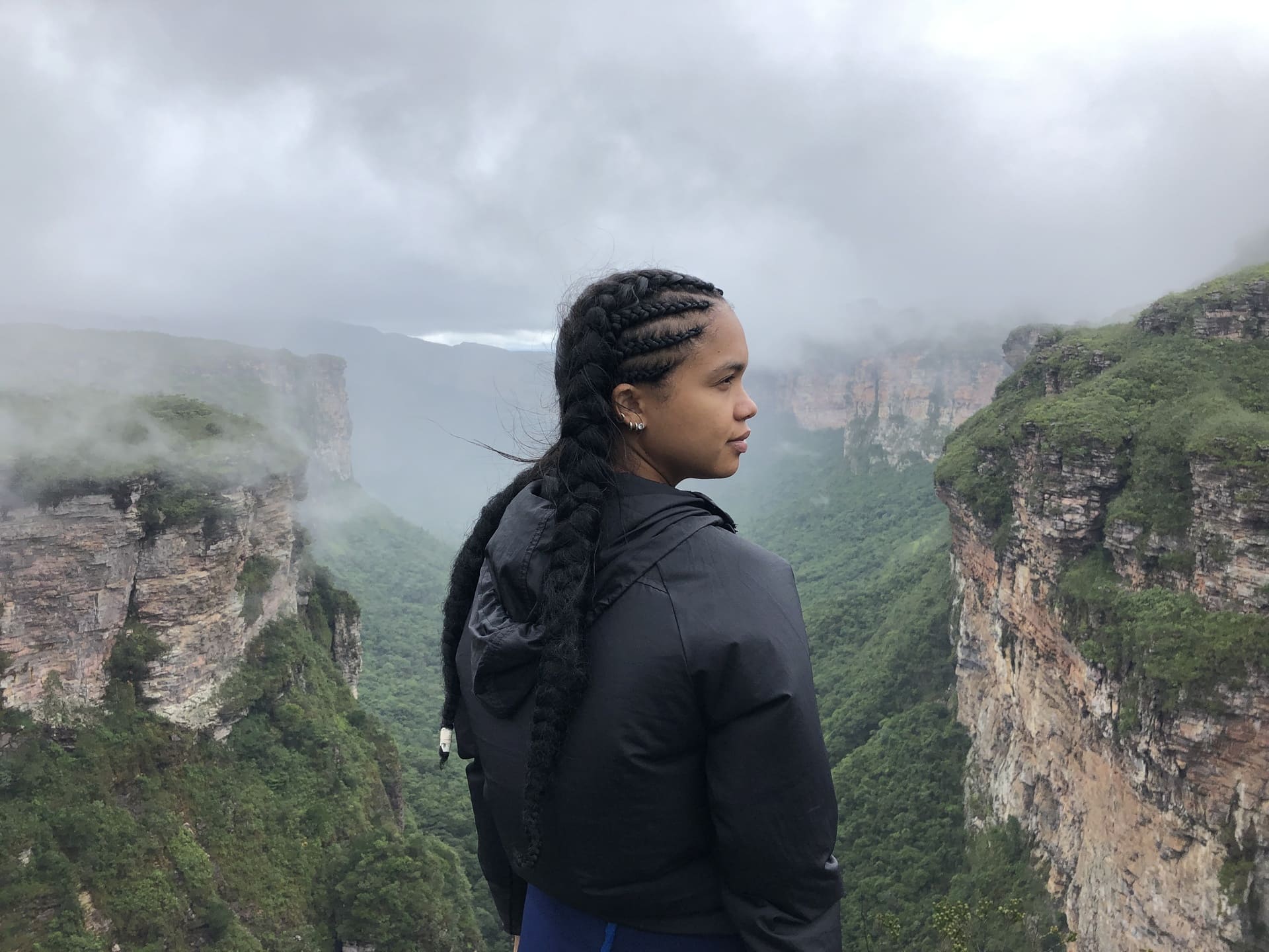 Dia nublado no Cachoeirão por cima